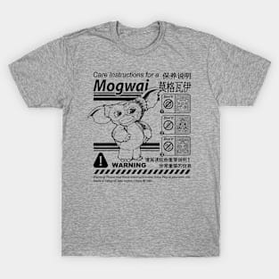 Gremlins Gizmo Warning Label T-Shirt